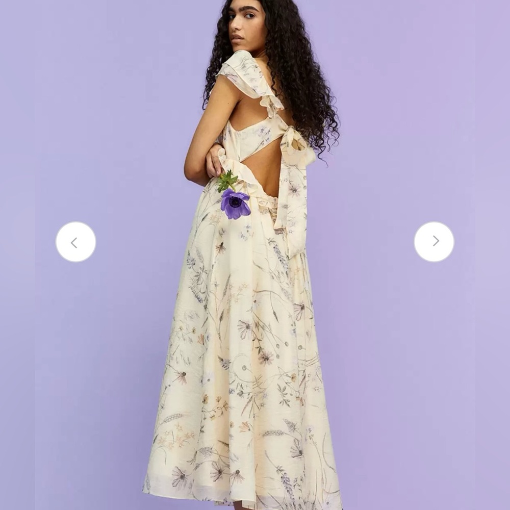 H&M Lyocell-blend Ruffled Dress - Picture 12 of 13